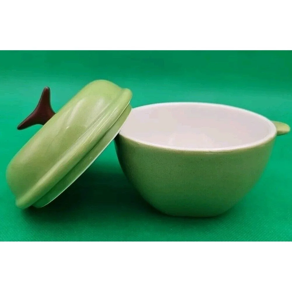 Technique‎ KF144 Ceramic Green Apple Dish with Lid 5